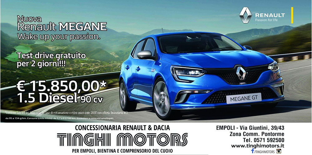 Nuova Renault Megane wake up your passion Test Drive Gratuito per 2 Giorni !!!